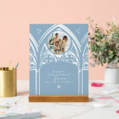 Snowy Gothic Wintermesse Weihnachtsfest Foto Acrylschild (Hochzeit)