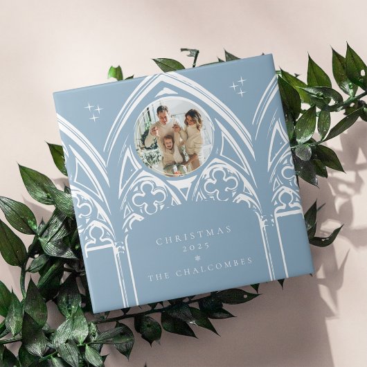 Snowy Gothic Wintermesse Weihnachtsfest Foto Fliese