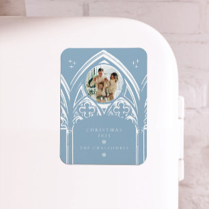 Snowy Gothic Wintermesse Weihnachtsfest Foto Magnet