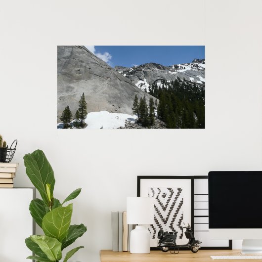 Snowy Granite Domes I Yosemite Nationalpark Poster (Heimbüro)