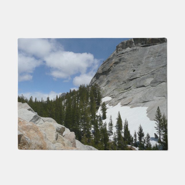 Snowy Granite Domes II Yosemite Nationalpark Fußmatte (Vorderseite)