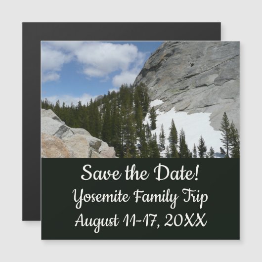 Snowy Granite Domes II Yosemite Nationalpark Magnetkarte (Vorne/Hinten)