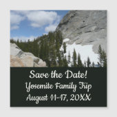 Snowy Granite Domes II Yosemite Nationalpark Magnetkarte (Vorderseite)