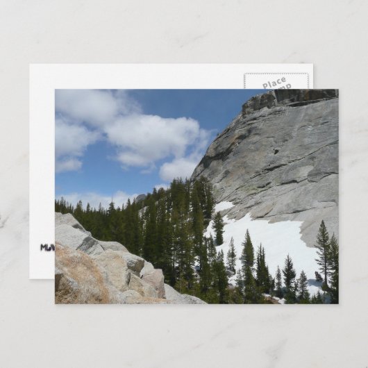 Snowy Granite Domes II Yosemite Nationalpark Postkarte (Vorne/Hinten)