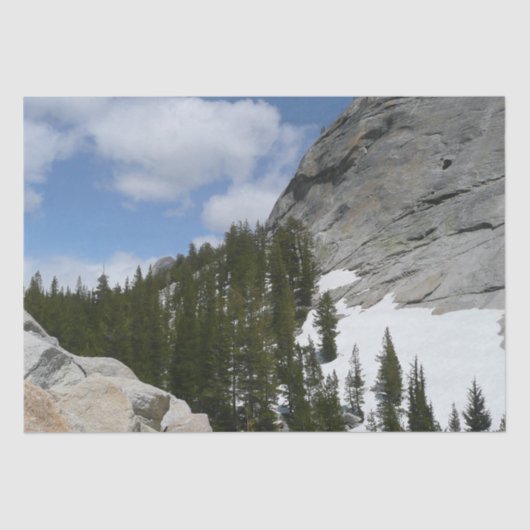 Snowy Granite Domes II Yosemite Nationalpark Seidenpapier (Vorderseite)