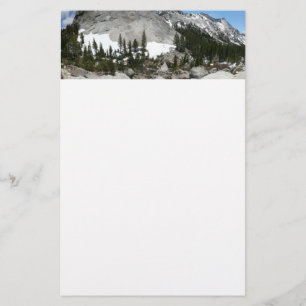 Snowy Granite Domes Panorama auf Yosemite Briefpapier