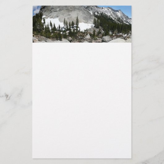 Snowy Granite Domes Panorama auf Yosemite Briefpapier (Vorderseite)
