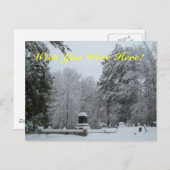Snowy Graveyard Postkarte (Vorne/Hinten)