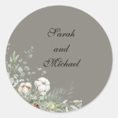 Snowy Greenery label and Stickers (Vorderseite)