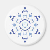 Snowy Heartburst Magnet (Vorne)