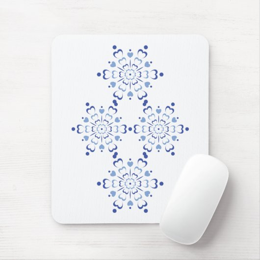 Snowy Heartburst Mousepad (Mit Mouse)