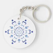 Snowy Heartburst Schlüsselanhänger (Rückseite)