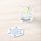 Snowy Heartburst Untersetzer (Vor Ort)