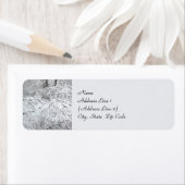 Snowy Hedgerow Winter Return Address Label (Insitu)