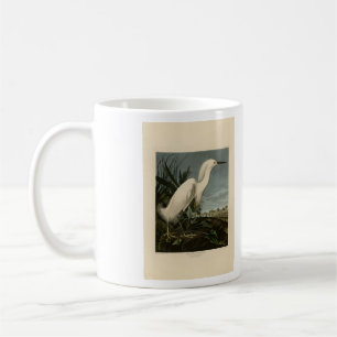 Snowy Heron (Egret) - Audubons Vögel von Amerika Kaffeetasse