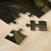 Snowy Heron (Egret) - Audubons Vögel von Amerika Puzzle (Seite)