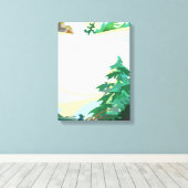 Snowy Hill Leinwanddruck (Insitu (Holzboden))