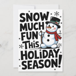 Snowy Holiday - Weihnachtskarte Feiertagskarte