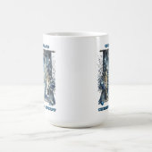 Snowy Holiday Window Deco Kaffeetasse (Mittel)