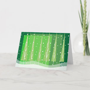 Snowy Holidays Feiertagskarte