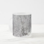 Snowy-Holz-mattierte Tasse (Vorderseite Links)