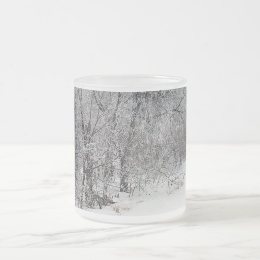 Snowy-Holz-mattierte Tasse (Mittel)