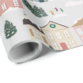 Snowy Houses Geschenkpapier (Rolleneckpunkt)