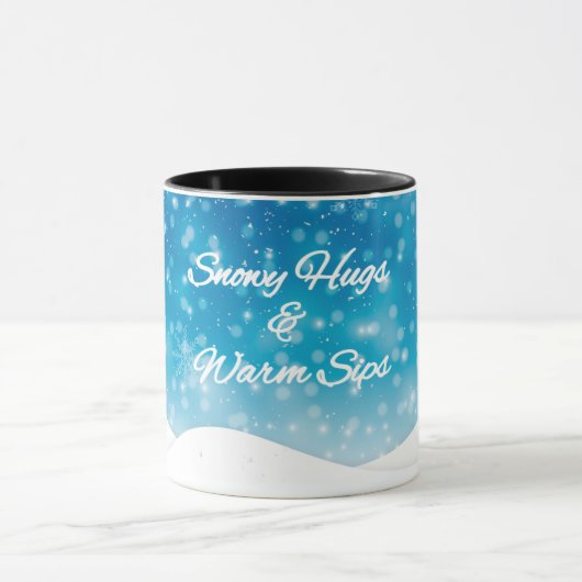 Snowy Hugs & Warm Sips Tasse (Zentrum)