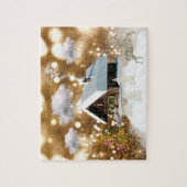 Snowy Hütte Holiday Puzzle (Vertikal)