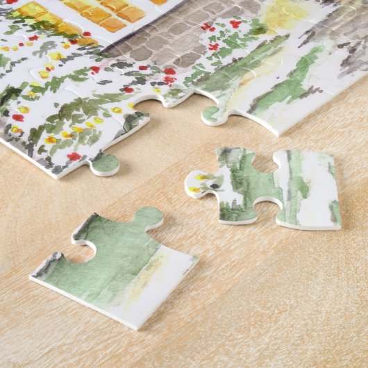 Snowy Hütte Puzzle (Seite)