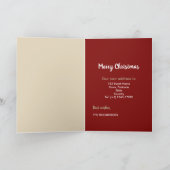 Snowy Hütte Weihnachten Neue Zuhause Wir haben uns (Innenseite)