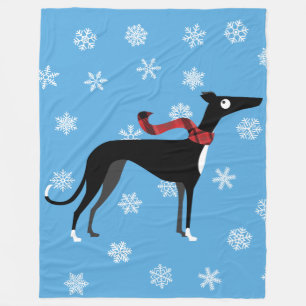 Snowy-Jagdhund Fleecedecke