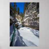Snowy Johnston Creek (Alberta) Poster (Vorne)