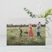 Snowy Joto the World Blue Foto Weihnachten (Stehend Vorderseite)