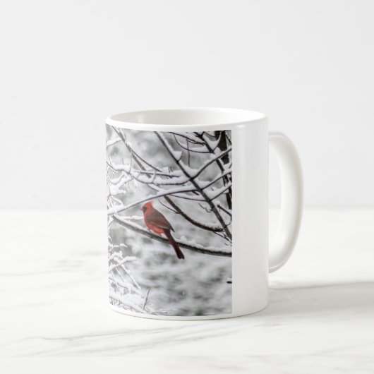 Snowy Kardinal Kaffeetasse (VorderseiteRechts)