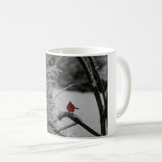 Snowy Kardinal Kaffeetasse (VorderseiteRechts)