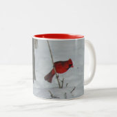 Snowy Kardinal Zweifarbige Tasse (VorderseiteRechts)