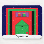 Snowy Kwanzaa Mousepad (Vorne)