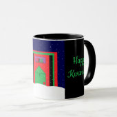 Snowy Kwanzaa Tasse (VorderseiteRechts)