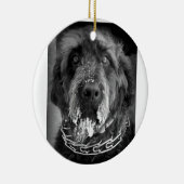 Snowy Labradoodle Keramikornament (Rechts)