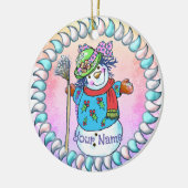 Snowy Lady Snowman Ornamente (Links)