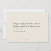 Snowy Landscape & Fir Trees - Frohe Weihnachten (Rückseite)