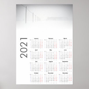 Snowy Landscape Kalender 2021 Poster