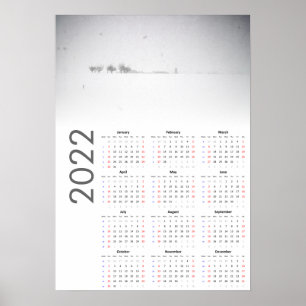 Snowy Landscape Kalender 2022 Poster