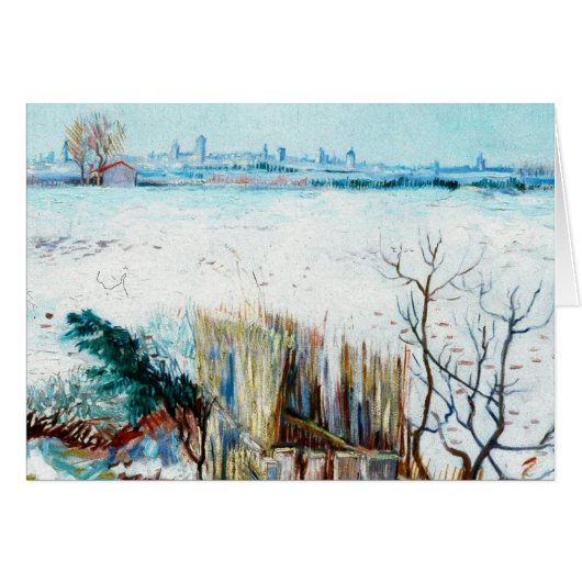 Snowy Landscape with Arles by Vincent van Gogh (Vorderseite (Horizontal))