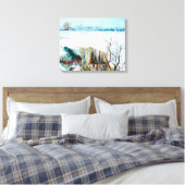 Snowy Landscape with Arles by Vincent van Gogh Leinwanddruck (Insitu (Schlafzimmer))