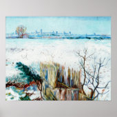 Snowy Landscape with Arles by Vincent van Gogh Poster (Vorne)