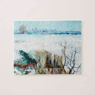 Snowy Landscape with Arles by Vincent van Gogh Puzzle