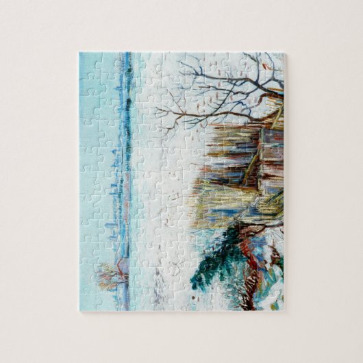 Snowy Landscape with Arles by Vincent van Gogh Puzzle (Vertikal)