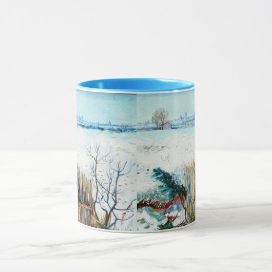 Snowy Landscape with Arles by Vincent van Gogh Tasse (Zentrum)